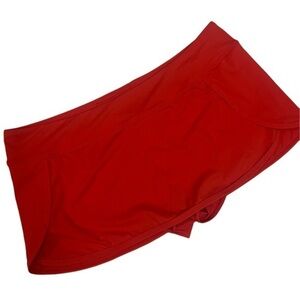 Athleta Red Swim Athletic Skirt Built In Briefs